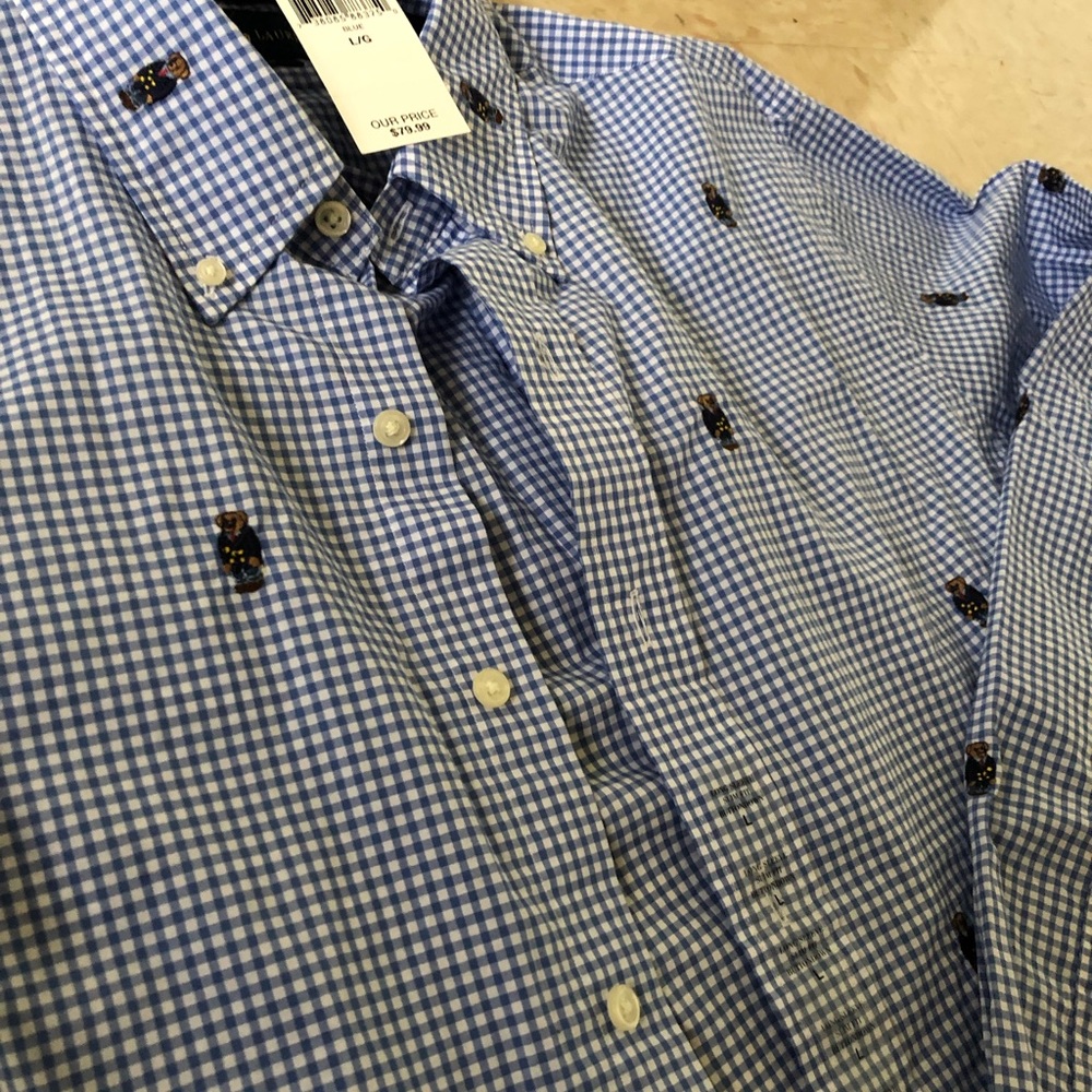 Ralph Lauren Polo Bear Shirt Button Up